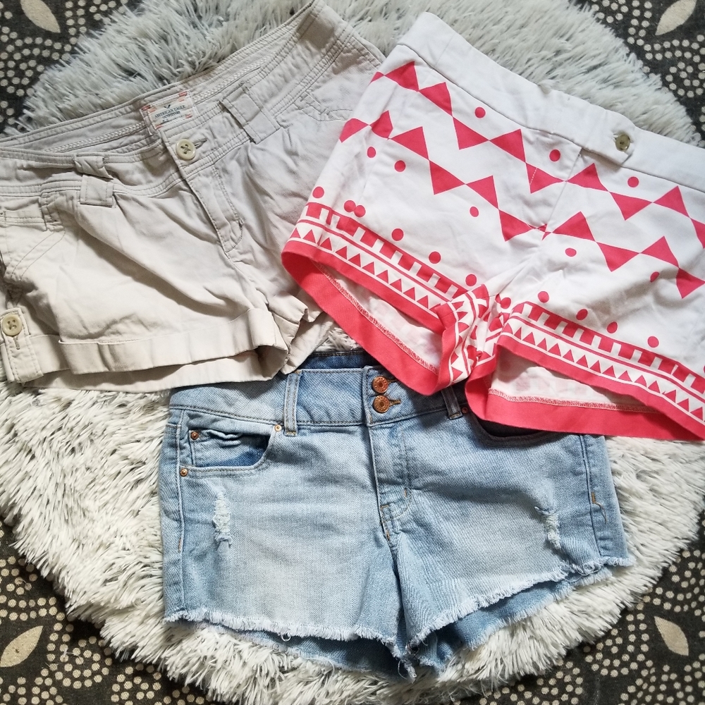Short shorts bundle 3 pair sz 6/medium J crew